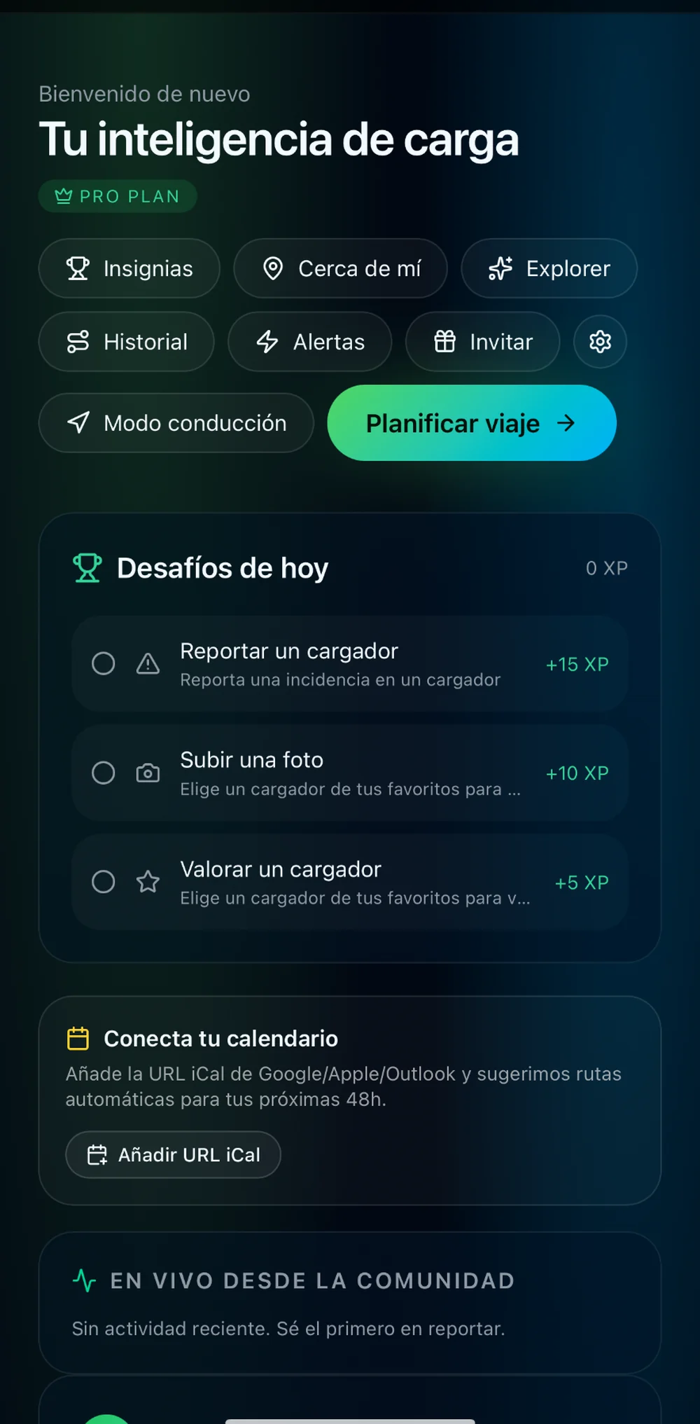 VoltQai — Inteligencia de carga y planificación de trayectos.
